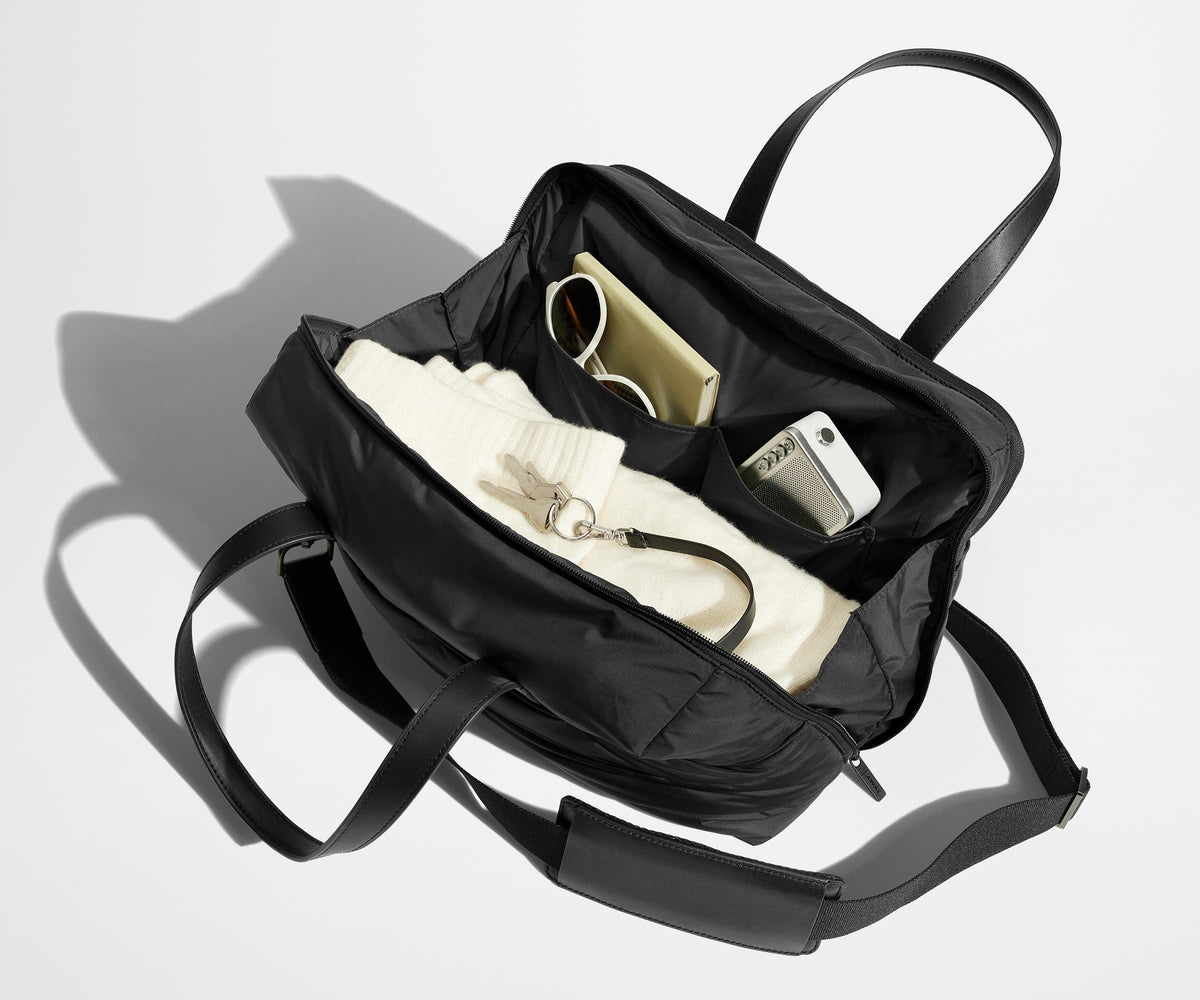 The Quilted Everywhere Bag in Jet Black